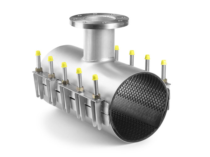 PEWO-T-CLAMP-FLANGE ø 108-420 mm / PN16 (EPDM) A2