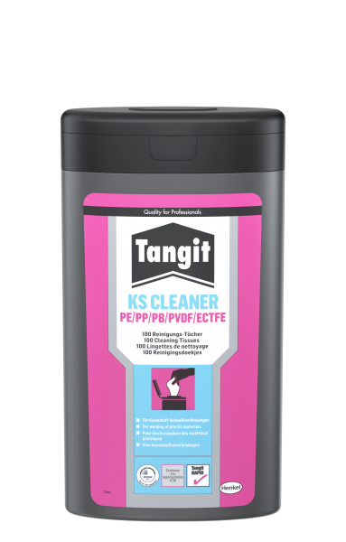 Tangit KS-Reinigungstücher Inhalt 1 Dose mit 100 Tüchern PP,PE,PVDF,PB